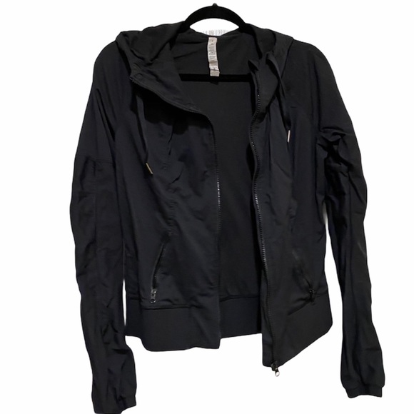lululemon athletica Jackets & Blazers - Lululemon Full Zip Up Hoodie Jacket Black Size 8
